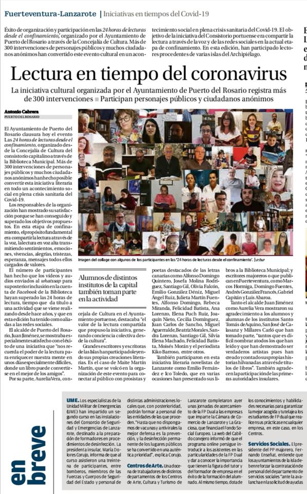 Lecturas en tiempos del&nbsp;coronavirus