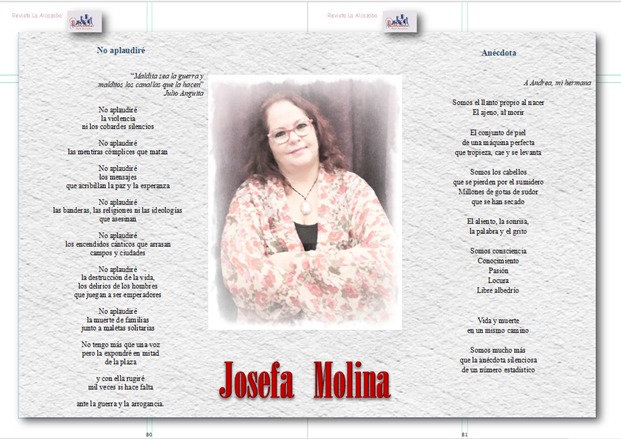 Publicación de poemas en la revista&nbsp;Alcazaba