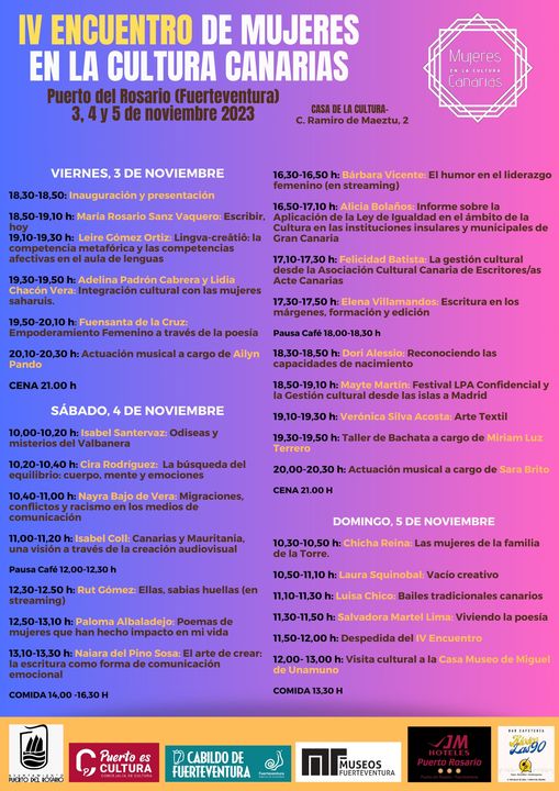 Fuerteventura acoge la celebración del IV Encuentro de Mujeres en la Cultura-Canarias