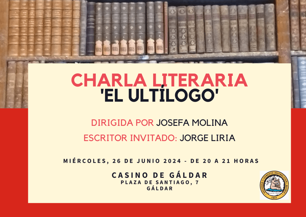 La Charla Literaria ‘El Ultílogo’ recibe al escritor y editor Jorge&nbsp;Liria