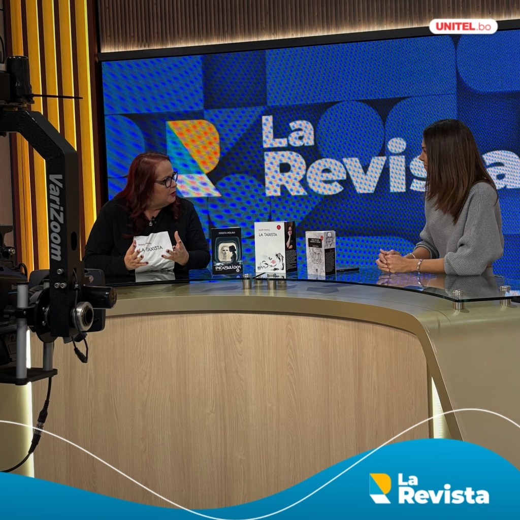 ‘La Taxista’ visitó los platós de La Revista Unitel, cadena nacional de&nbsp;Bolivia