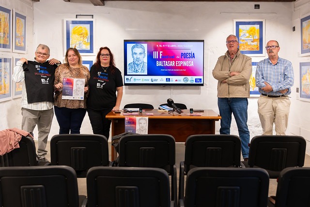 Presentación del III Festival de Poesía Baltasar Espinosa